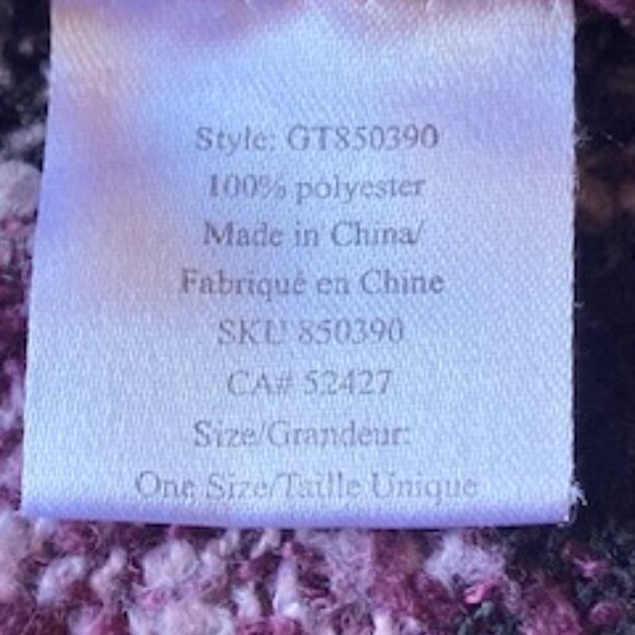 Plaid Purple Poncho - Picture 6 of 6